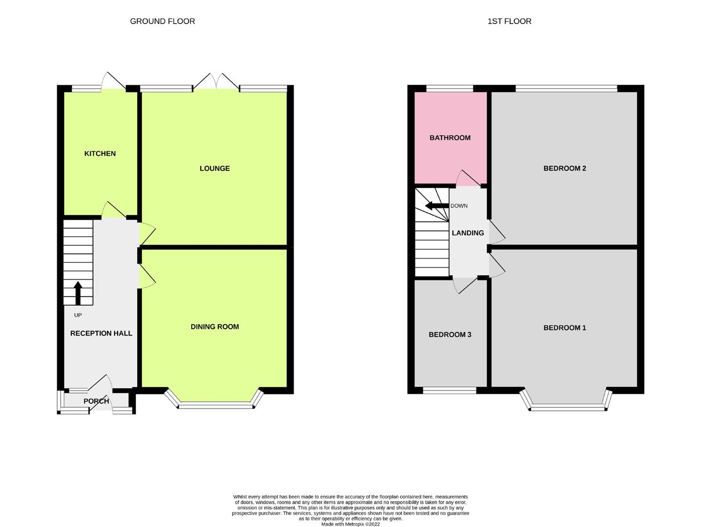 Floor Plan | House - End Terrace | Dominion Road, Broadwater, Worthing | Sold - Subject to Contract